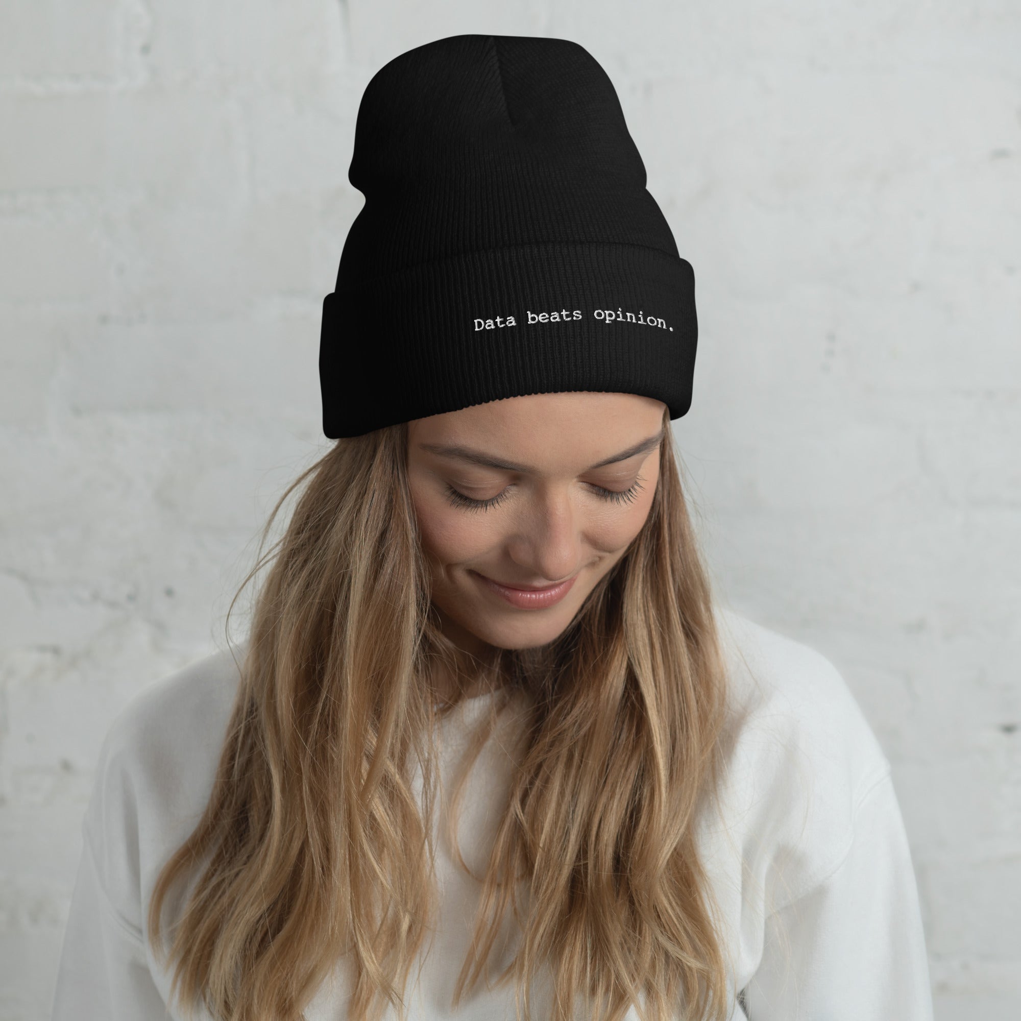 Cuffed Beanie - Data beats opinion.