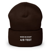 Cuffed Beanie - When in doubt, A/B test