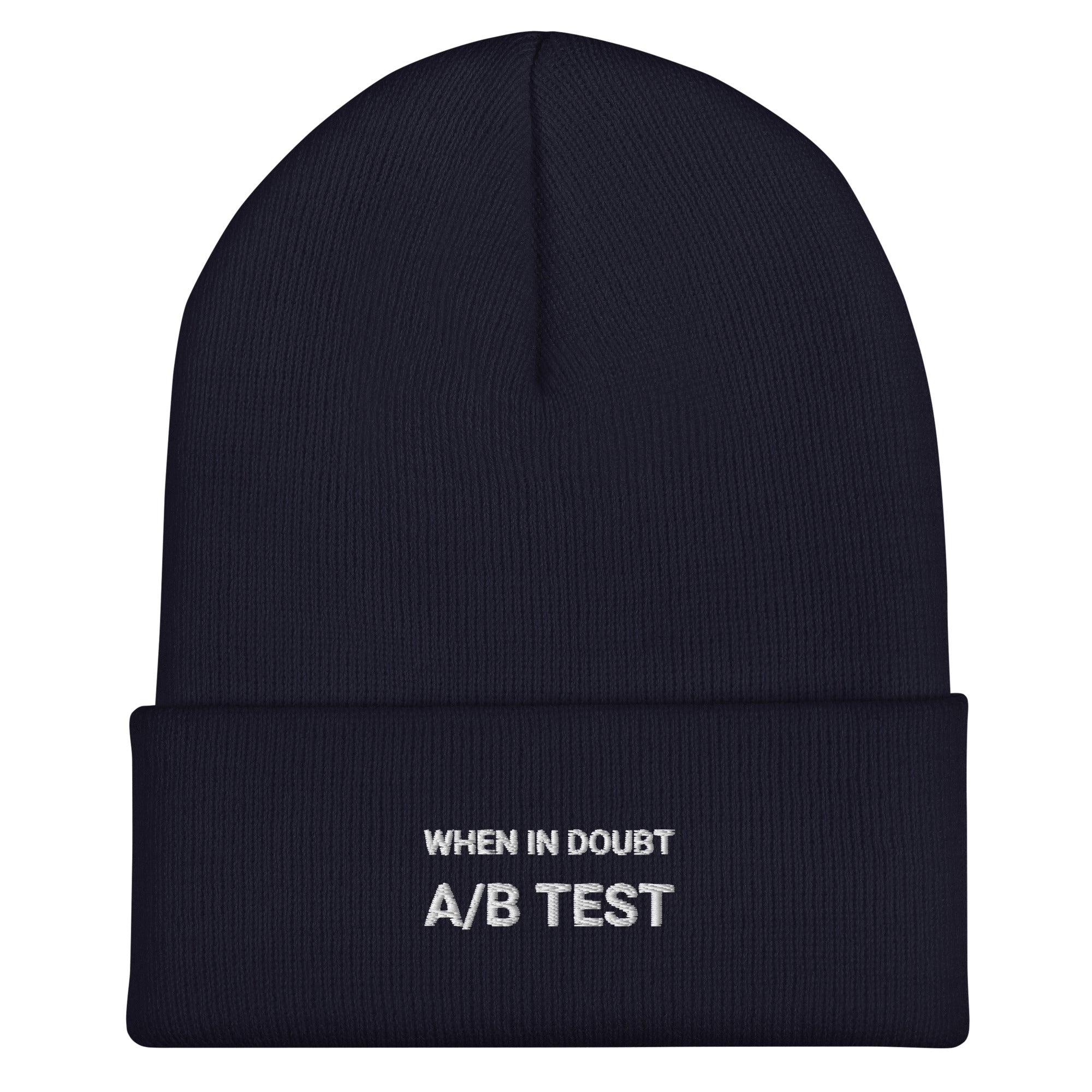 Cuffed Beanie - When in doubt, A/B test