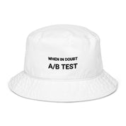 Organic bucket hat - When in doubt, A/B test