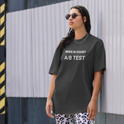 Oversized faded t-shirt - When in doubt, A/B test