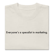 Oversized faded t-shirt - Everyone's a specialist in marketing