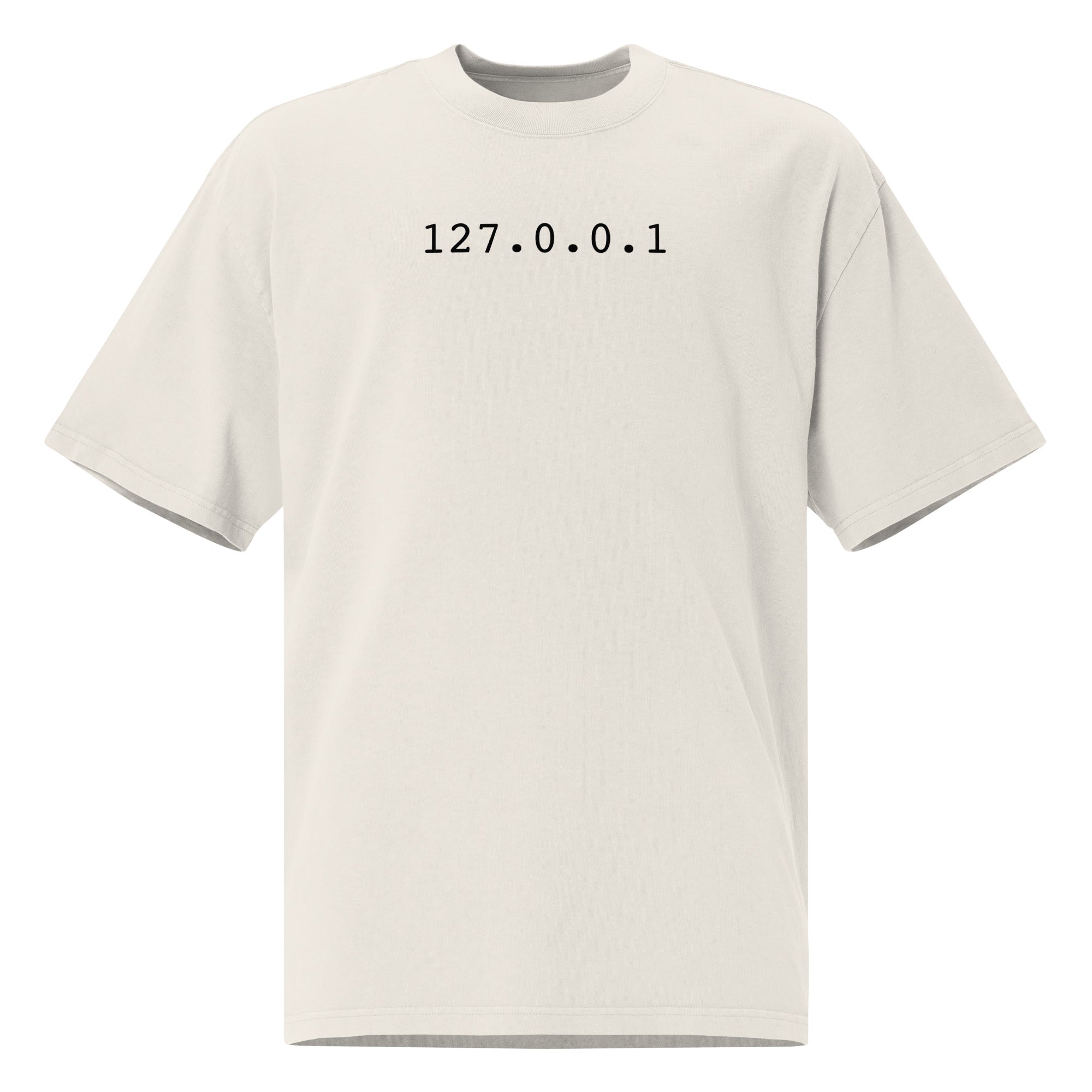 Oversized faded t-shirt - 127.0.0.1