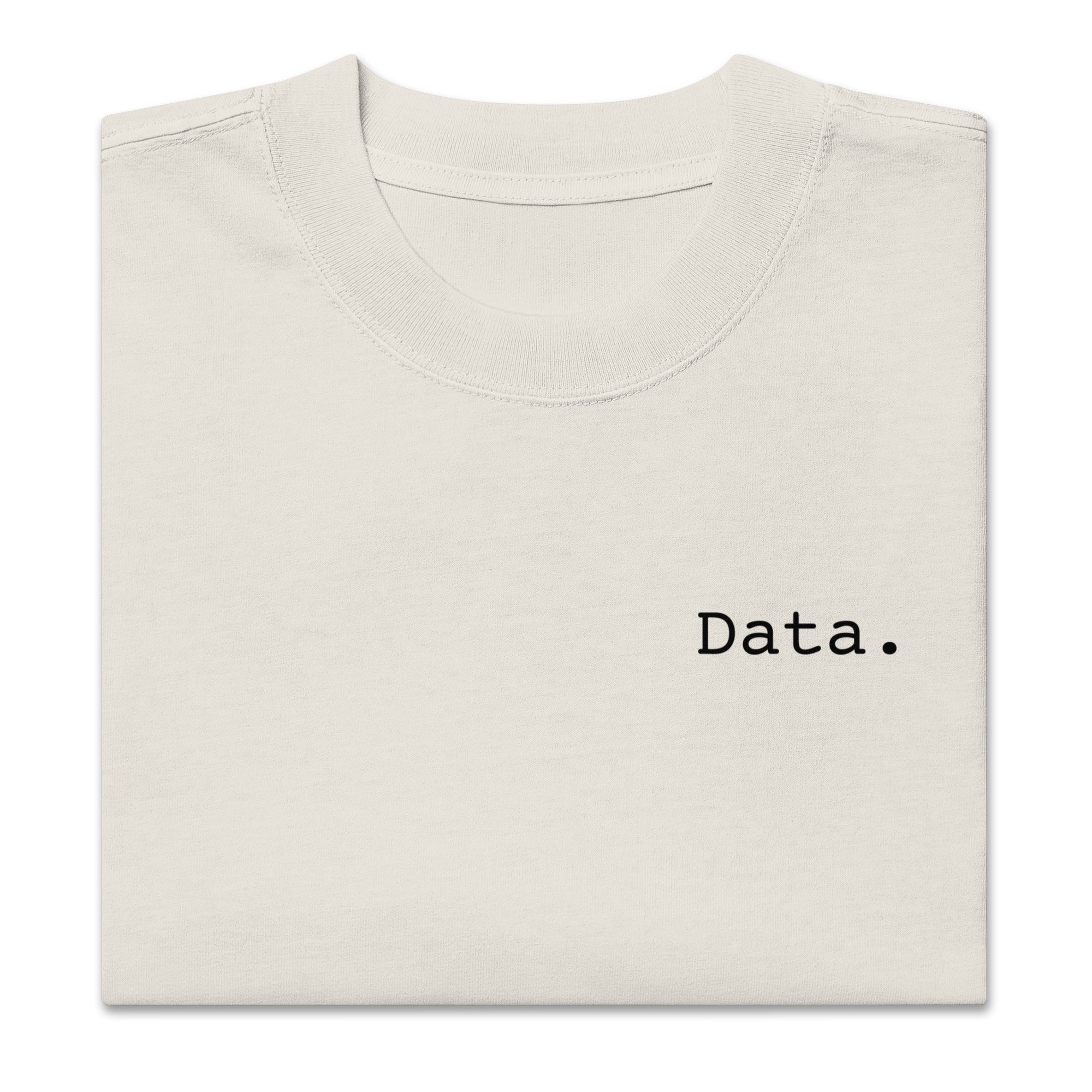 Oversized faded t-shirt - Data.